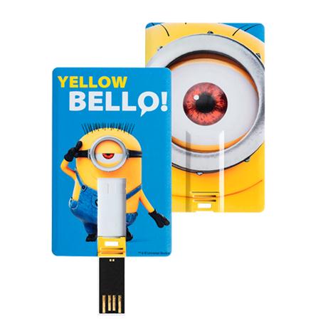 Bello Yellow 8GB Minions USB Flash Pen Drive Card  